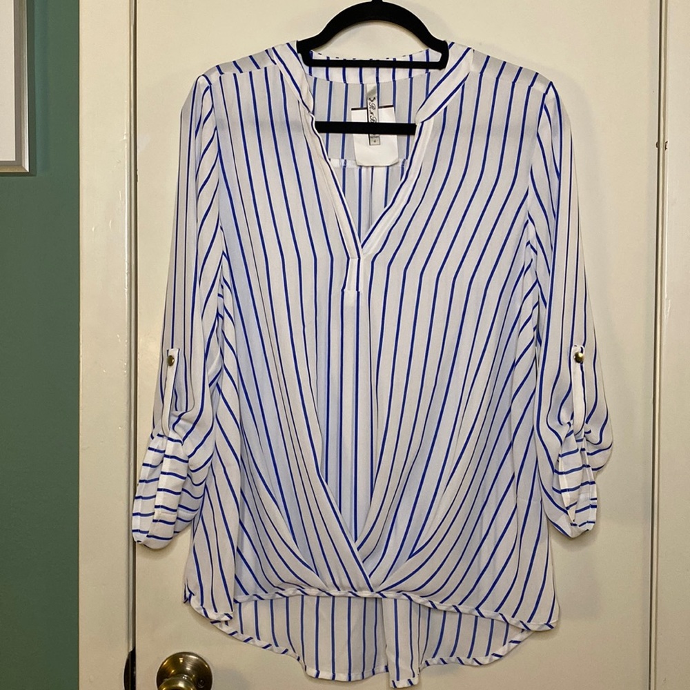 Sheer Striped Blouse